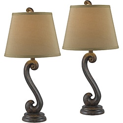 Rover 1-light Bronze Table Lamps (Set of 2)