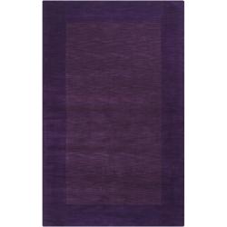 Hand-crafted Purple Tone-On-Tone Bordered Wool Rug (12' x 15')