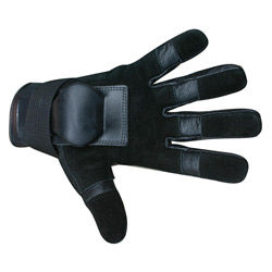 MBS Large Full-finger Black Hillbilly Wrist Guard Gloves