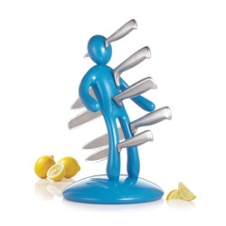The Ex 2nd Edition Blue 5-piece Kitchen Knife Set
