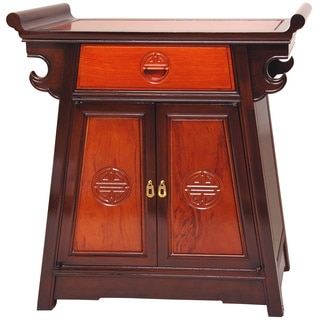 Rosewood Two-tone Altar Cabinet (China)