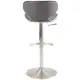 MIX Brushed Stainless Steel Adjustable Height Swivel Bar Stool - Thumbnail 3