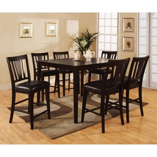 Bension Espresso 7-piece Counter-height Dining Set
