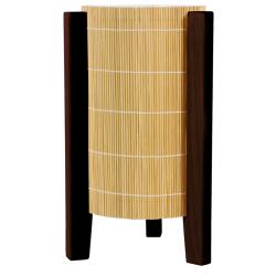 Wood 13-inch Walnut Kago Lamp (China)