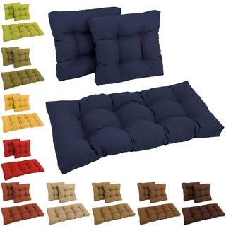 Set of Three All-Weather UV-Resistant Acrylic Squared Outdoor Settee Group Cushions