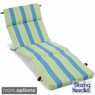 All-Weather UV-Resistant Polyester Outdoor Chaise Lounge Cushion