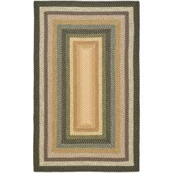 Safavieh Hand-woven Indoor/Outdoor Reversible Multicolor Braided Rug (5' x 8')