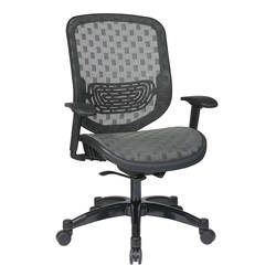 Office Star Charcoal DuraFlex with Flow-thru Technology Back and Seat Chair