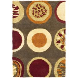 Safavieh Handmade Soho Brown/Multicolor Contemporary New Zealand Wool Rug (2' x 3')
