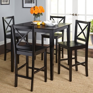 Simple Living Cross Back Counter Height 5-piece Table and Chair Set