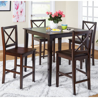 Simple Living Counter Height 5-piece Table and Chair Set