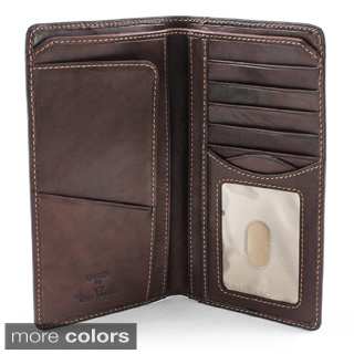 Tony Perotti Prima Italian Leather Checkbook Wallet with ID Window