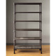Renate Graphite Grey Industrial Wood and Metal Shelving/Bookcase