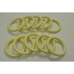 Ivory 2-inch Wood Drapery Rings (Pack of 10)