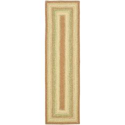 Safavieh Hand-woven Indoor/Outdoor Reversible Multicolor Braided Rug (2'3 x 12')