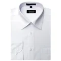 Men's Wrinkle-free White Dress Shirt