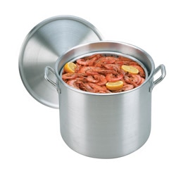 King Kooker 80-qt Aluminum Boiling Pot with Steam Basket and Lid