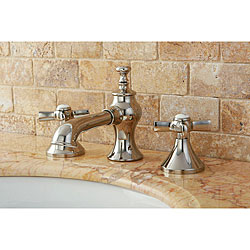 French Country Polished Nickel Widespread Bathroom Faucet
