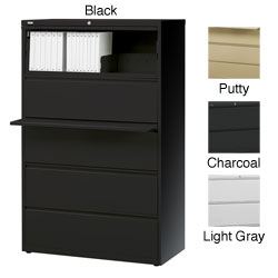 Hirsh HL10000 Series 36-inch Wide 5-drawer Commercial Lateral File Cabinet