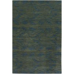 Artist's Loom Hand-knotted Transitional Floral Wool Rug (9'x13')