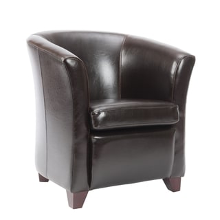 Safavieh Madison Brown Leather Club Chair