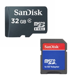 SanDisk SDSDQ-032G 32GB MicroSD High Capacity with SD Adapter