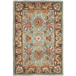 Safavieh Handmade Heritage Timeless Traditional Blue/ Brown Wool Rug (3' x 5')