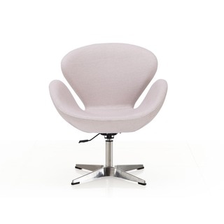 Swan adjustable White Leatherette Leisure Chair