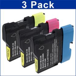INSTEN Brother Compatible LC-61 Color Ink Cartridge (Pack of 3)