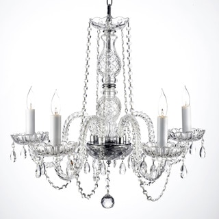 Gallery Venetian Style All-crystal 5-light Chandelier