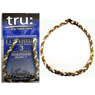 TRU Performance Titanium Gold/ White Therapy Necklace