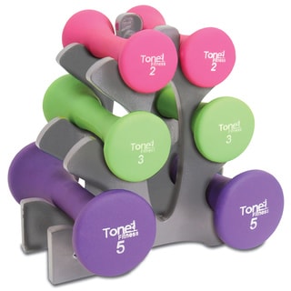 Tone Fitness 20 lb Dumbbell Weight Set