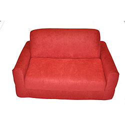 Fun Furnishings Red Micro Suede Sofa