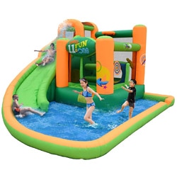 KidWise Endless Fun 11-in-1 Inflatable Bounce House and Waterslide