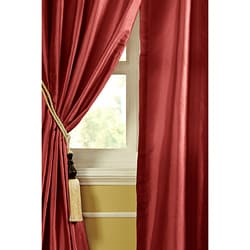 Ruby Dupioni Silk 96-inch Curtain Panel
