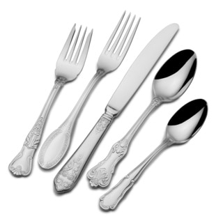 Wallace Hotel Lux 77-piece 18/10 Stainless Steel Flatware Set