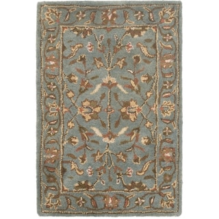 Safavieh Handmade Heritage Timeless Traditional Blue Wool Rug (2' x 3')