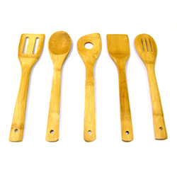Prime Pacific 5-piece Eco Freindly Bamboo Kitchen Tool Set