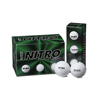 Nitro Blaster Large Two-piece Solid Core Golf Balls (Pack of 72)