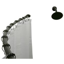 Curved Oil-rubbed Bronze Shower Rod