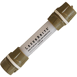 Lazerbrite White and White Single-mode Six-inch Flashlight/Chem Light