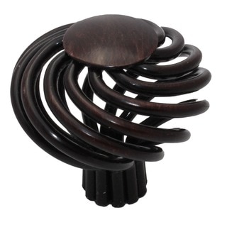 GlideRite 1.5-inch Oil Rubbed Bronze Round Birdcage Cabinet Knobs (Pack of 25)