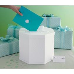 Martha Stewart Celebrate Decor White Eyelet Gift Card Box