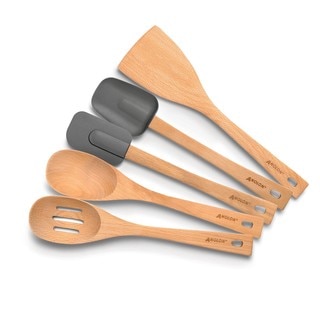 Anolon Tools and Gadgets 5-piece Beechwood Kitchen Tool Set