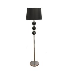 58-inch Black Stack Ceramic Floor Lamp