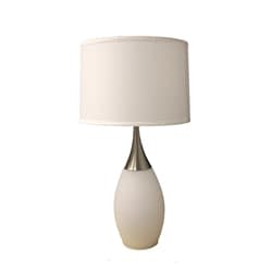 White 28-inch High Modern Table Lamp