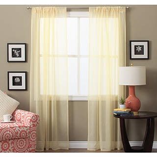 Lucerne 63-inch Sheer Curtain Panel Pair