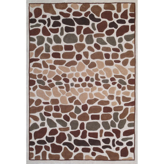 Hand-tufted Pebbles Ivory Rug (2'0" x 3'0")