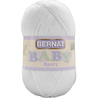 Big Ball Baby White Solid Sport Yarn
