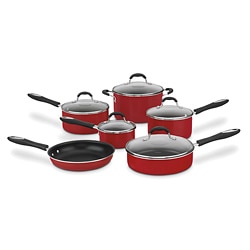 Cuisinart 55-11R Red Advantage Nonstick 11-piece Cookware Set